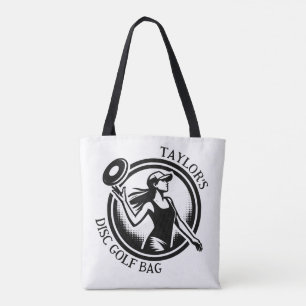 Just a Chick who Likes to Disc Golf Personalised Tote Bag