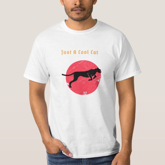 Just a Cool Cat – Panther T-Shirt (Front)