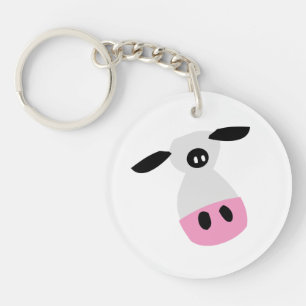 Just a Cow Key Ring