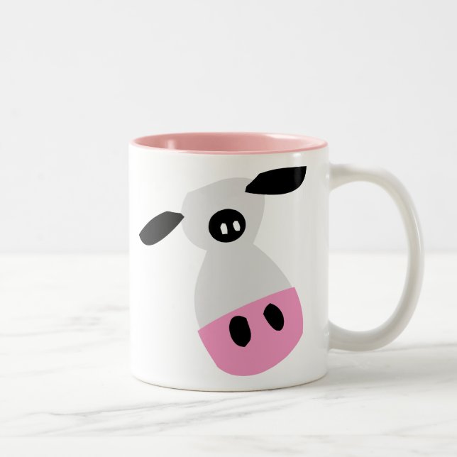 Just a Cow Two-Tone Coffee Mug (Right)