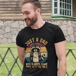 Just a Dad Who Always Came Back with the Milk Tri-Blend Shirt