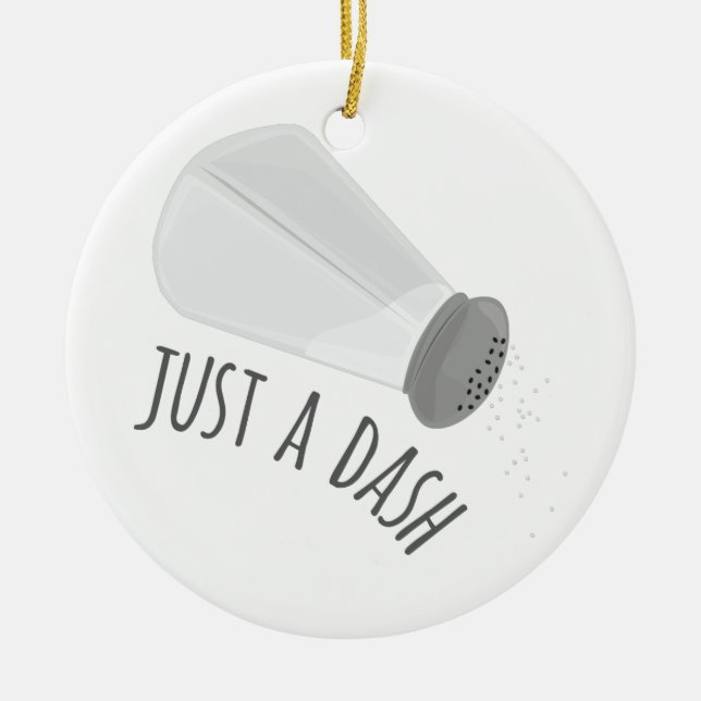 Just A Dash Ceramic Tree Decoration (Front)