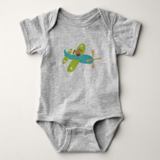 Just a dog in a plane Unisex Jumper Baby Bodysuit