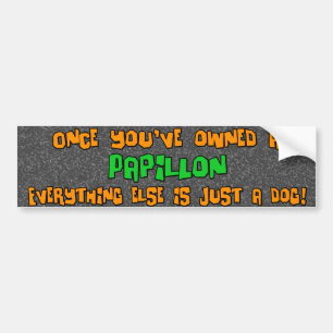 Just a Dog Papillon Bumper Sticker
