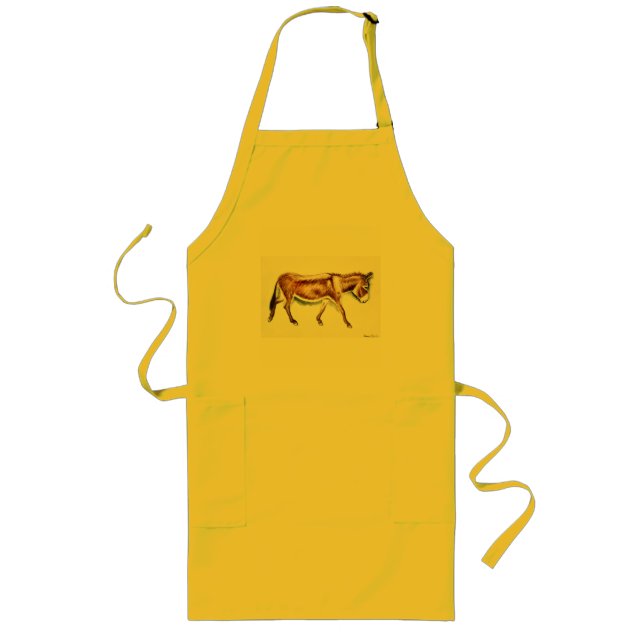 Just a donkey long apron (Front)