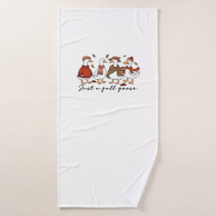Just a Fall Goose Classic T-Shirt Bath Towel