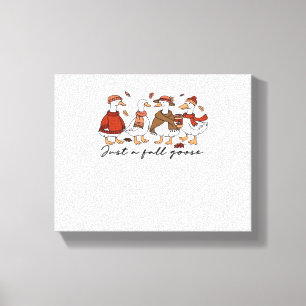 Just a Fall Goose Classic T-Shirt Canvas Print