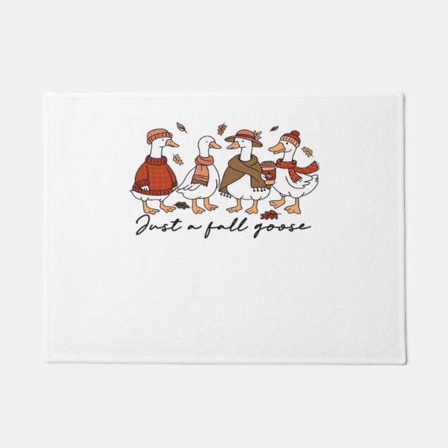 Just a Fall Goose Oversized T-Shirt Doormat (Front)