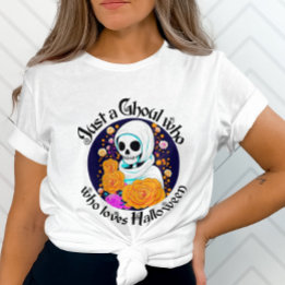 Just a Ghoul who loves Halloween Grey T-Shirt