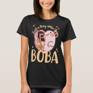 Just a Girl Axolotl Boba Bubble T-Shirt
