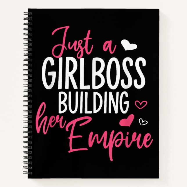 Just a girl boss building her empire women inspiri notebook (Front)