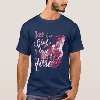 Just a Girl In Love With a Horse vintage T-Shirt