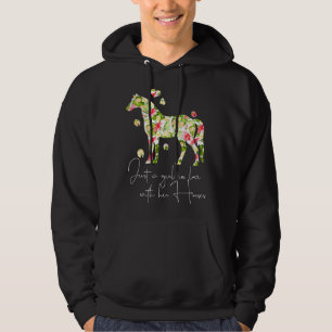 Just A Girl In Love With Her Horses  Riding Girls Hoodie
