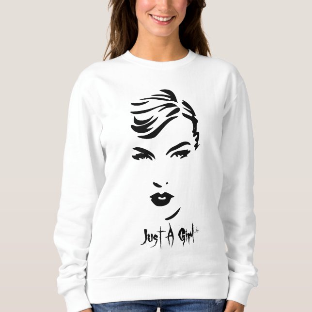 Just A Girl long sleeve shirt (Front)