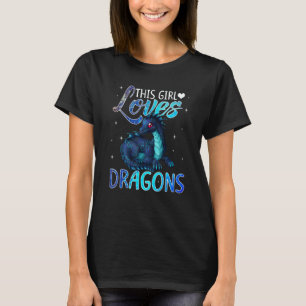 Just A Girl Loves Dragons Designs T-Shirt