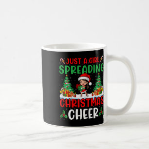 Just A Girl Spreading Christmas Cheer Cheerleader Coffee Mug