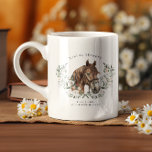 Just a Girl That Loves Horses | Monogram Coffee Mug<br><div class="desc">Trendy personalised design. These mugs make the perfect gift for any horse lover or rodeo queen. Add your custom wording to this design by using the "Edit this design template" boxes on the right hand side of the item, or click the blue "Customise it" button to arrange the text, change...</div>