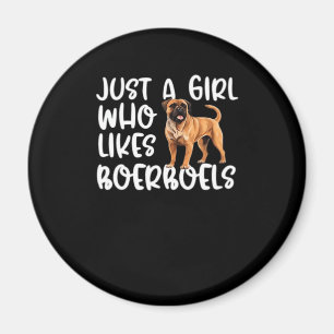 Just A Girl Who Likes Boerboels Classic T-Shirt Magnet