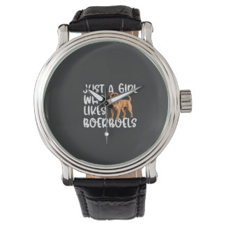 Just A Girl Who Likes Boerboels Classic T-Shirt Watch