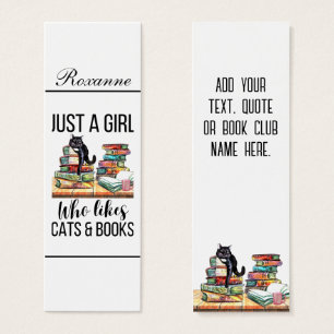 Just A Girl Who Likes Cats And Books 2 Bookmark