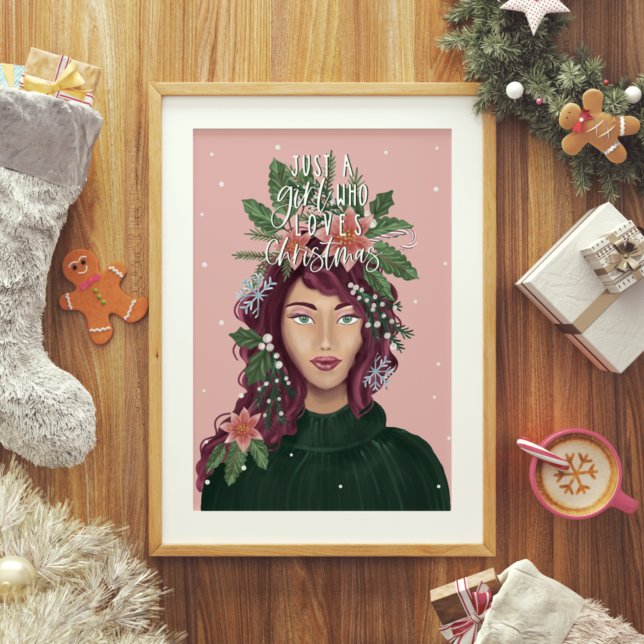 Just A Girl Who Love Christmas Beauty Poster (Creator Uploaded)
