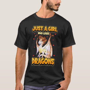 Just A Girl Who Love Dragons Des By Haikyuus T-Shirt