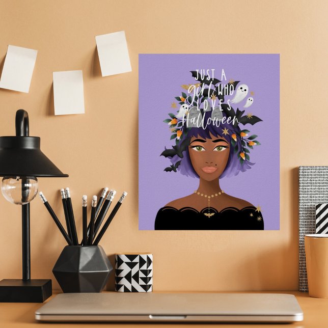 Just A Girl Who Love Halloween Costume Beauty Poster (Creator Uploaded)