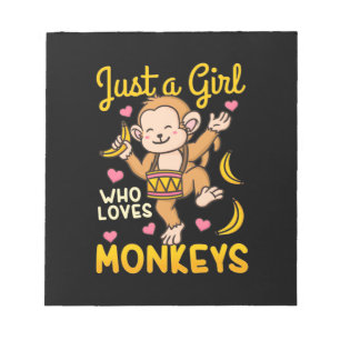 Just A Girl Who Love Monkeys Notepad