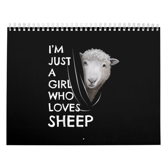 Just A Girl Who Love sheep | Sheep Fans gift Calendar (Cover)