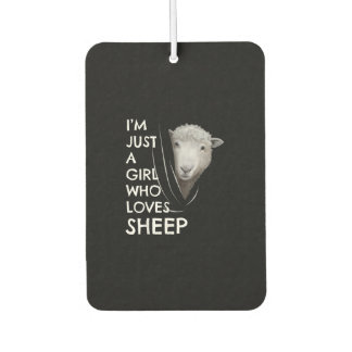 Just A Girl Who Love sheep | Sheep Fans gift Car Air Freshener