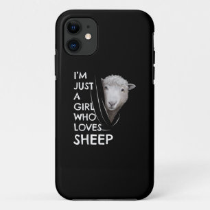 Just A Girl Who Love sheep   Sheep Fans gift Case-Mate iPhone Case