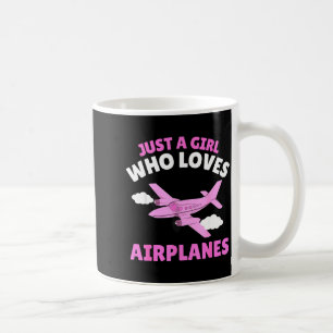 Just A Girl Who Loves Airplanes Kids Toddler Baby  Coffee Mug