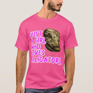 Just A Girl Who Loves Alligators T-Shirt