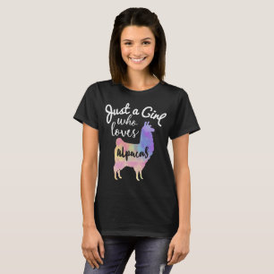 Just A Girl Who Loves Alpacas T-Shirt
