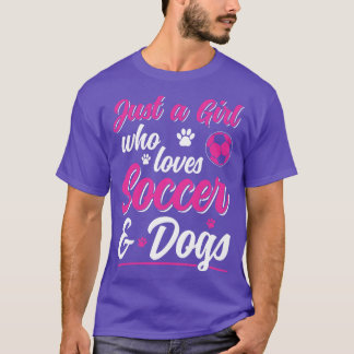 Just a Girl Who Loves and Dogs Women Player 2 T-Shirt