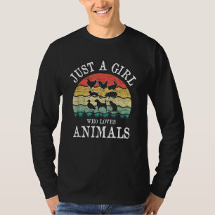 Just A Girl Who Loves Animals T-Shirt