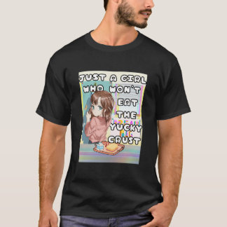 Just A Girl Who Loves Anime Funny Parody Ironic T-Shirt