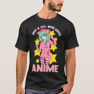 Just A Girl Who Loves Anime Kawaii Japanese Manga T-Shirt