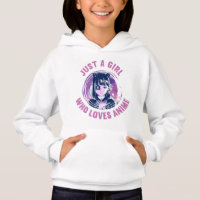Just A Girl Who Loves Anime T-Shirt 3 Cm Round Bad