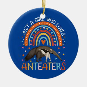 Just A Girl Who Loves Anteater For Women Girl Ceramic Tree Decoration