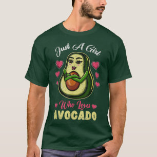 Just A Girl Who Loves Avocado Vintage T-Shirt