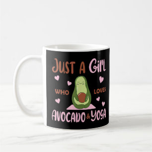 Just A Girl Who Loves Avocados And Yoga Avocado Yo Coffee Mug