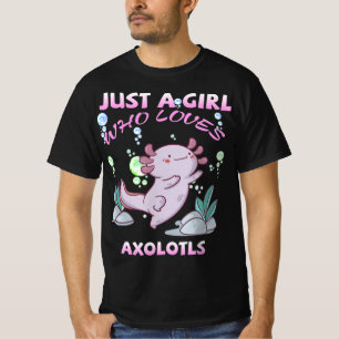 Just A Girl Who Loves Axolotls Anime Kawaii Gift G T-Shirt