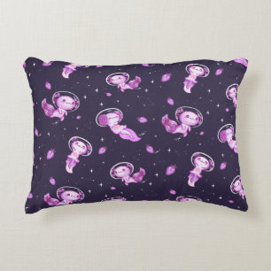 Just a Girl Who Loves Axolotls Axolotl Spaceman Decorative Cushion