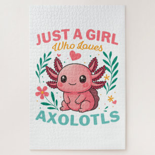 Just a girl who loves axolotls jigsaw puzzle