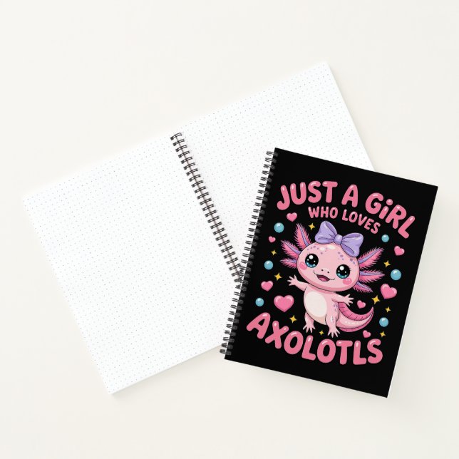 Just A Girl Who Loves Axolotls  Notebook (Inside)