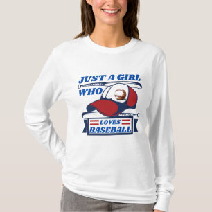 just a girl who loves baseball  T-Shirt