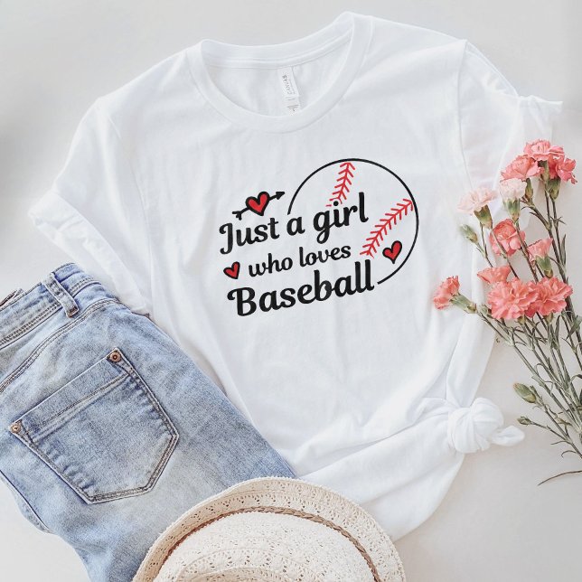 Just A Girl Who Loves Baseball T-Shirt (Creator Uploaded)