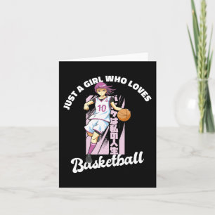 Just A Girl Who Loves Basketball - Anime Basketbal Card