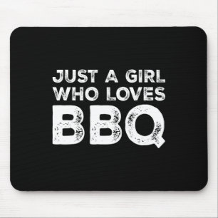 Just A Girl Who Loves Bbq Mouse Pad